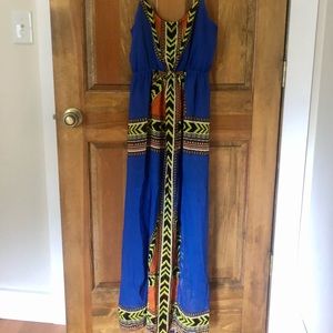 Maxi blue dress- size XS